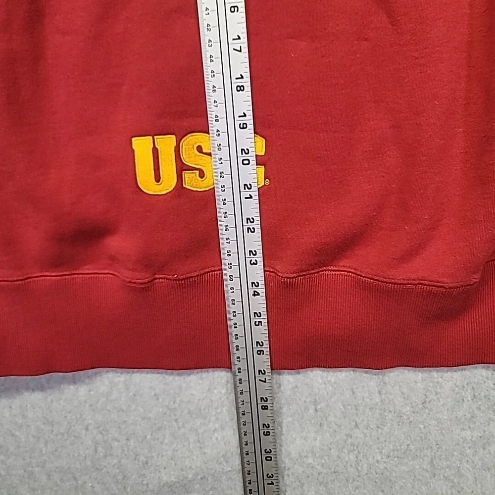 Vintage Nike NCAA USC Trojans Authentic Team Hoodie‎ Men's Size Small Y2K Swoosh